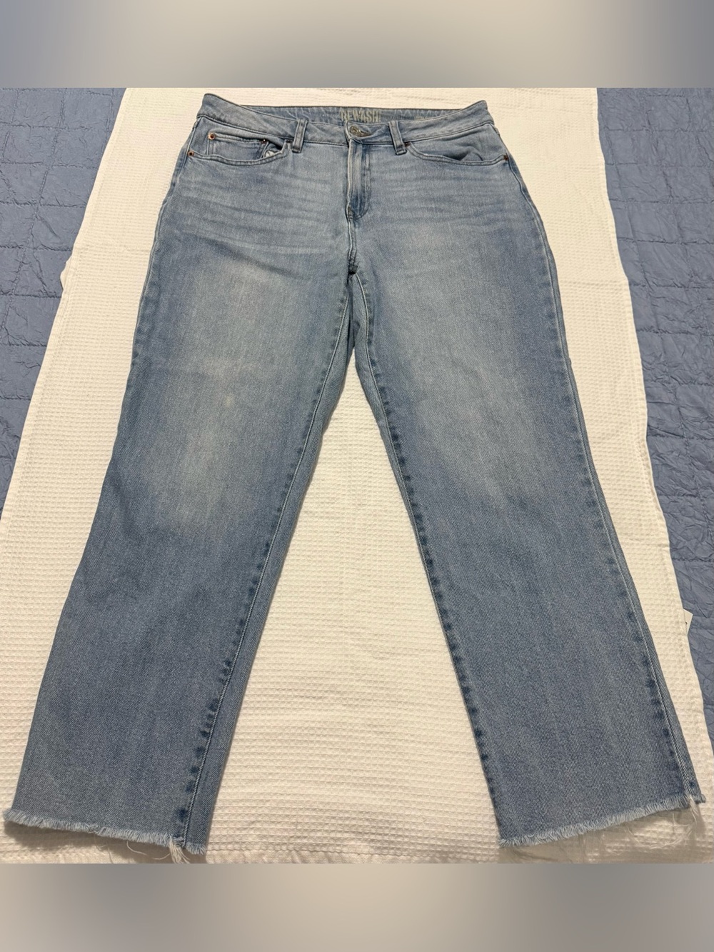 Rewash Light Wash Straight-Leg Women's Jeans